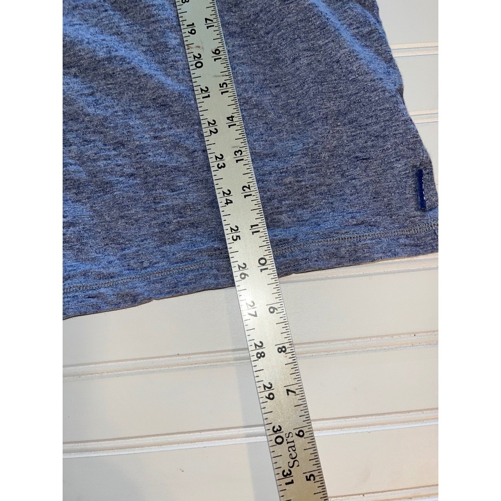 ROWM Mens Blue Heathered Cotton Long Sleeve Crewneck Pullover Sweater XL - Picture 2 of 5